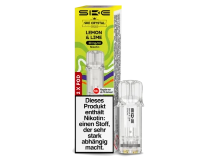 SKE Crystal Plus Prefilled Pods - Lemon & Lime